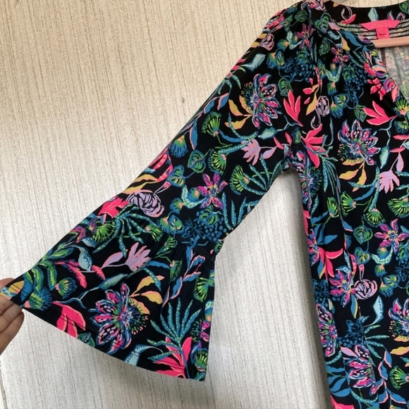 Lilly Pulitzer Size Medium Norris Dress Onyx Paradise Glow - Picture 6 of 10